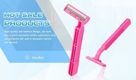 Close Shave Good Max Razor Pink Color For Sensitive Skin With Lubricant Strip
