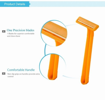Plastic One Blade Men'S Razor No Electric With Vertical Lubricant Strip