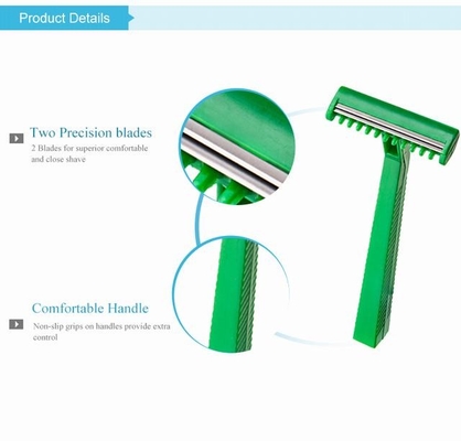 Extremely Sharp Medical Razor Disposable Single Blade Medical Razor Green Color