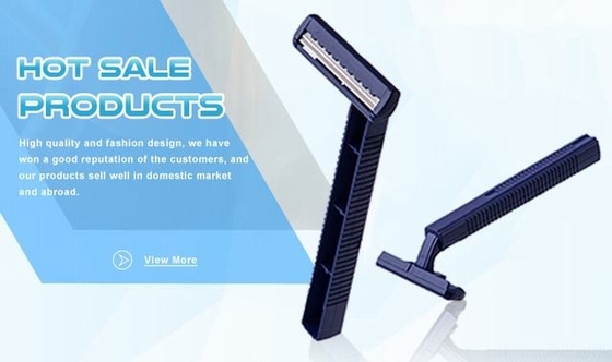 Smooth Glide Twin Blade Disposable Razor With Comfortable Plastic Handle