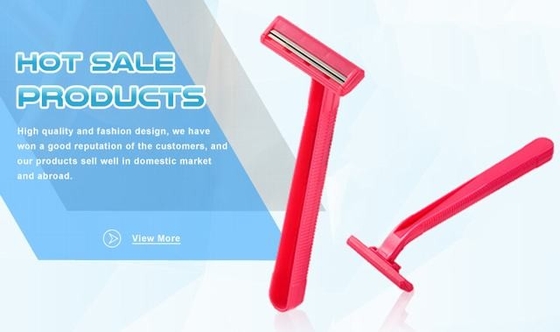 No Electric Plastic Double Edge Razor With Fixed Head And Comfortable Plastic Handle