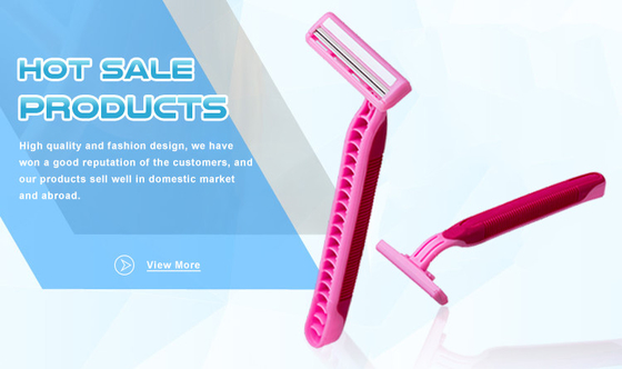 Pink Color Twin Blade Safety Razor , Fda Approved Men'S Twin Blade Razors