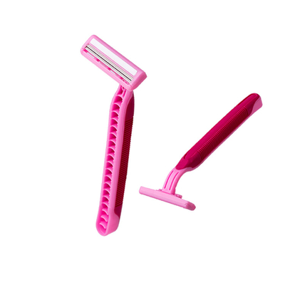 Pink Color Twin Blade Safety Razor , Fda Approved Men'S Twin Blade Razors