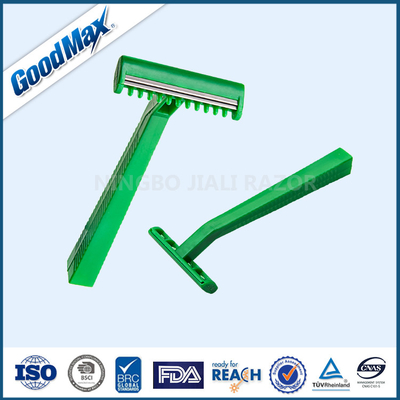 Green Color Disposable Double Edge Razor , Goodmax 2 Blade Disposable Razor