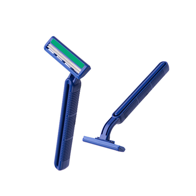 Custom Logo Twin Blade Disposable Medical Razor With Lubricant Strip
