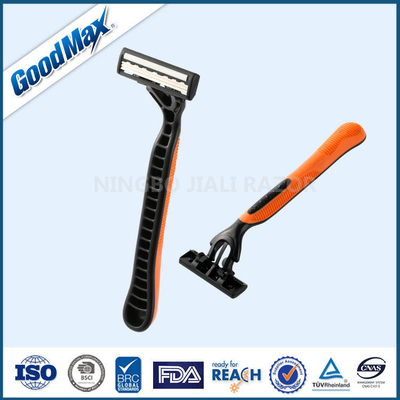 Skincare Multi Blade Safety Razor , Three Blade Replaceable Plastic Shaving Razor