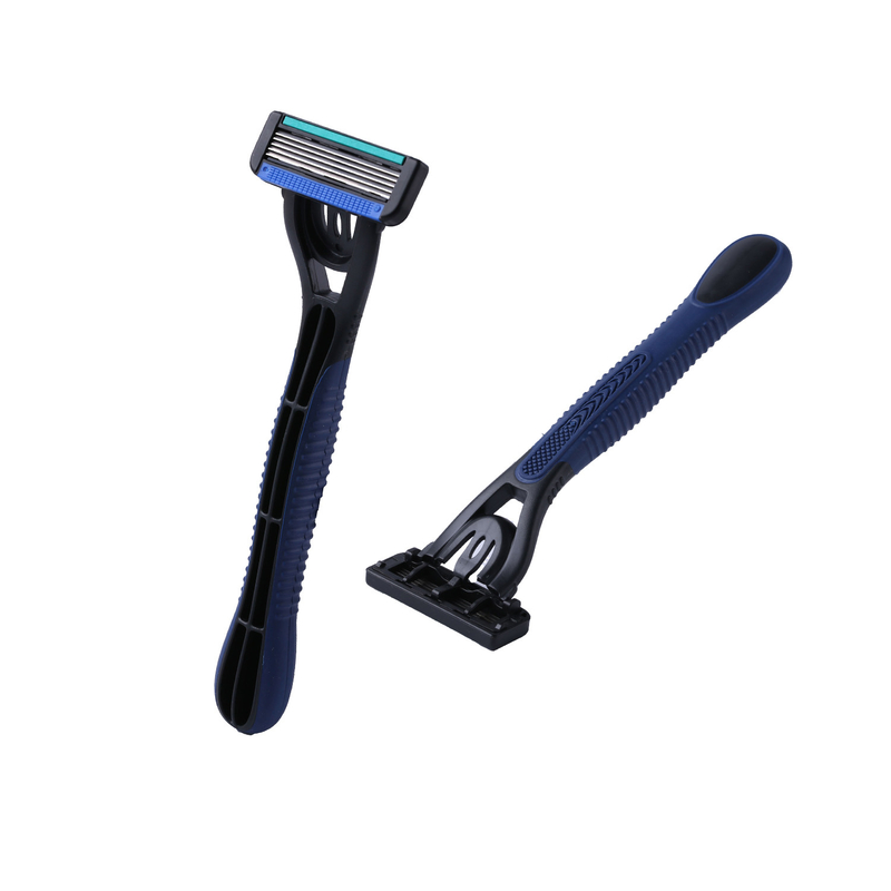 ISO Approved 5 Blade Shaving Razor , Pivoting Head Men'S 5 Blade Razor