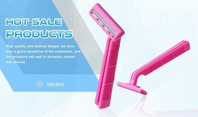 ISO Approved Disposable Shaving Razor , No Burn Dual Blade Ladies Disposable Razors